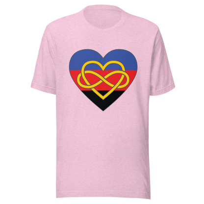 Polyamory Infinity Heart Pride Unisex t-shirt