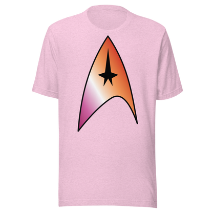 Starfleet Insignia - Lesbian Pride Unisex t-shirt