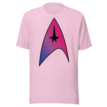 Starfleet Insignia - Bisexual Pride Unisex t-shirt