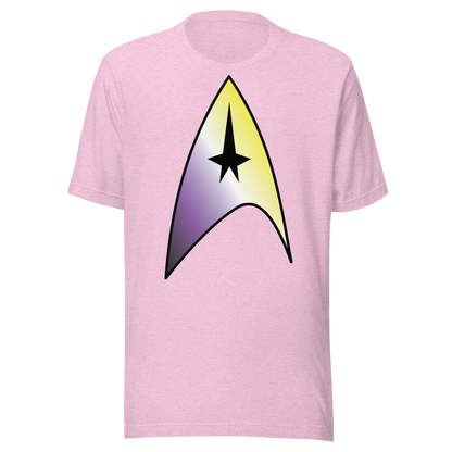 Starfleet Insignia - Non-binary Pride Unisex t-shirt