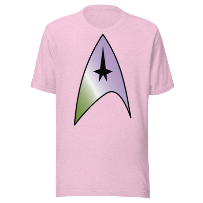 Starfleet Insignia - Genderqueer Pride Unisex t-shirt