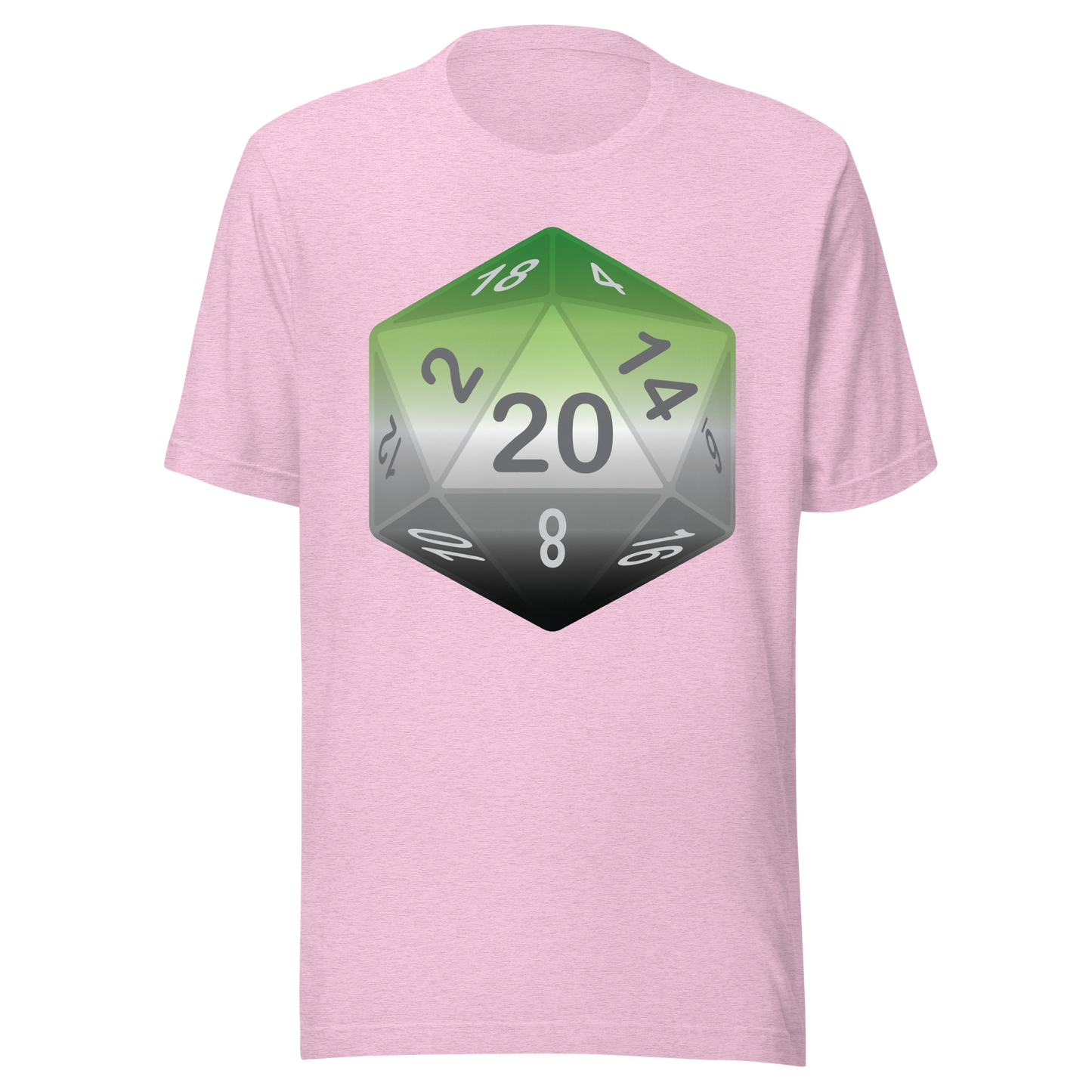 Pride Dice - Aromantic Unisex t-shirt