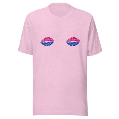 Bi Boob Kisses Unisex t-shirt