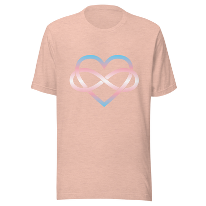 Polyamory Infinity Heart - Trans Unisex t-shirt