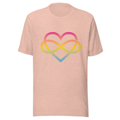 Polyamory Infinity Heart - Pansexual Unisex t-shirt