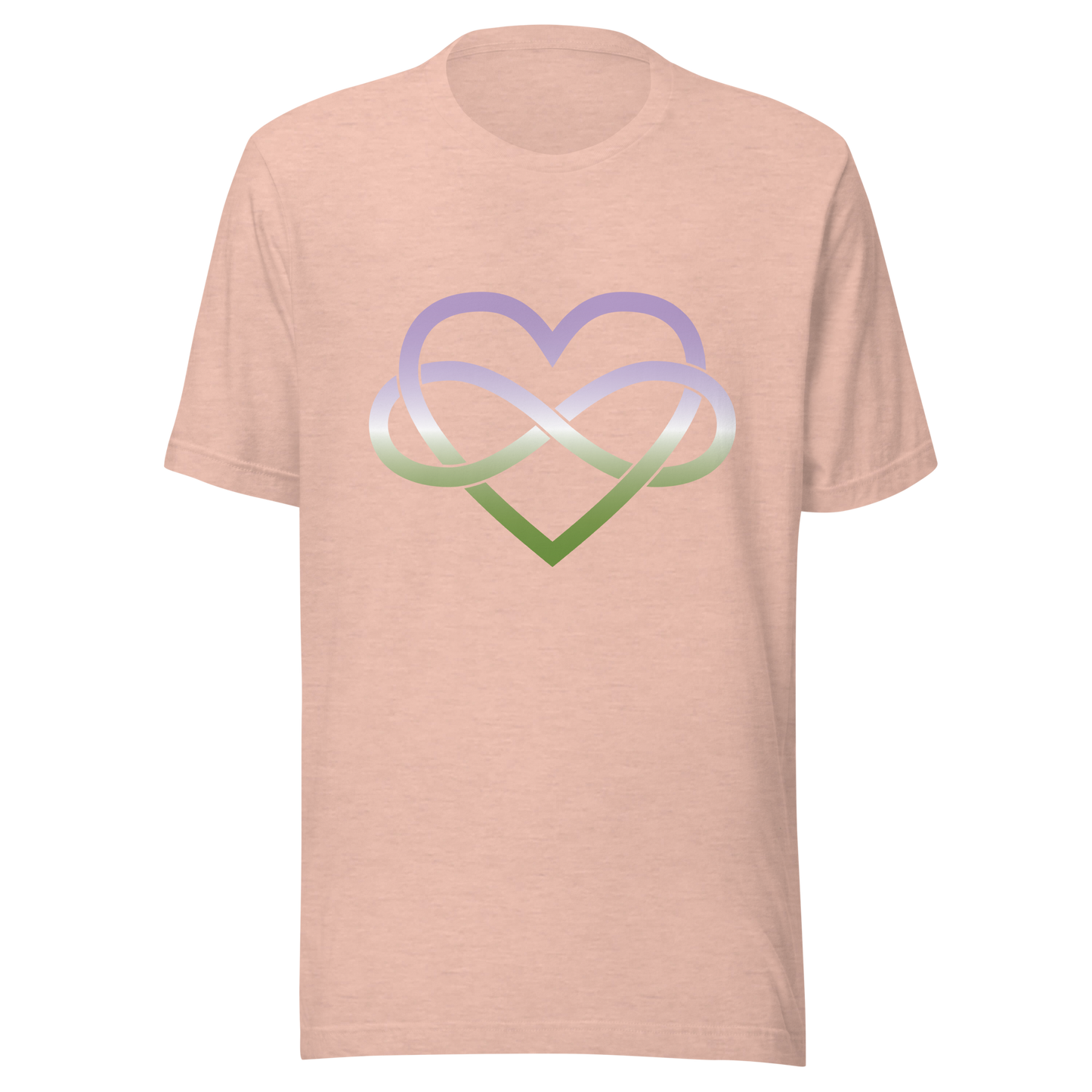 Polyamory Infinity Heart - Genderqueer Unisex t-shirt