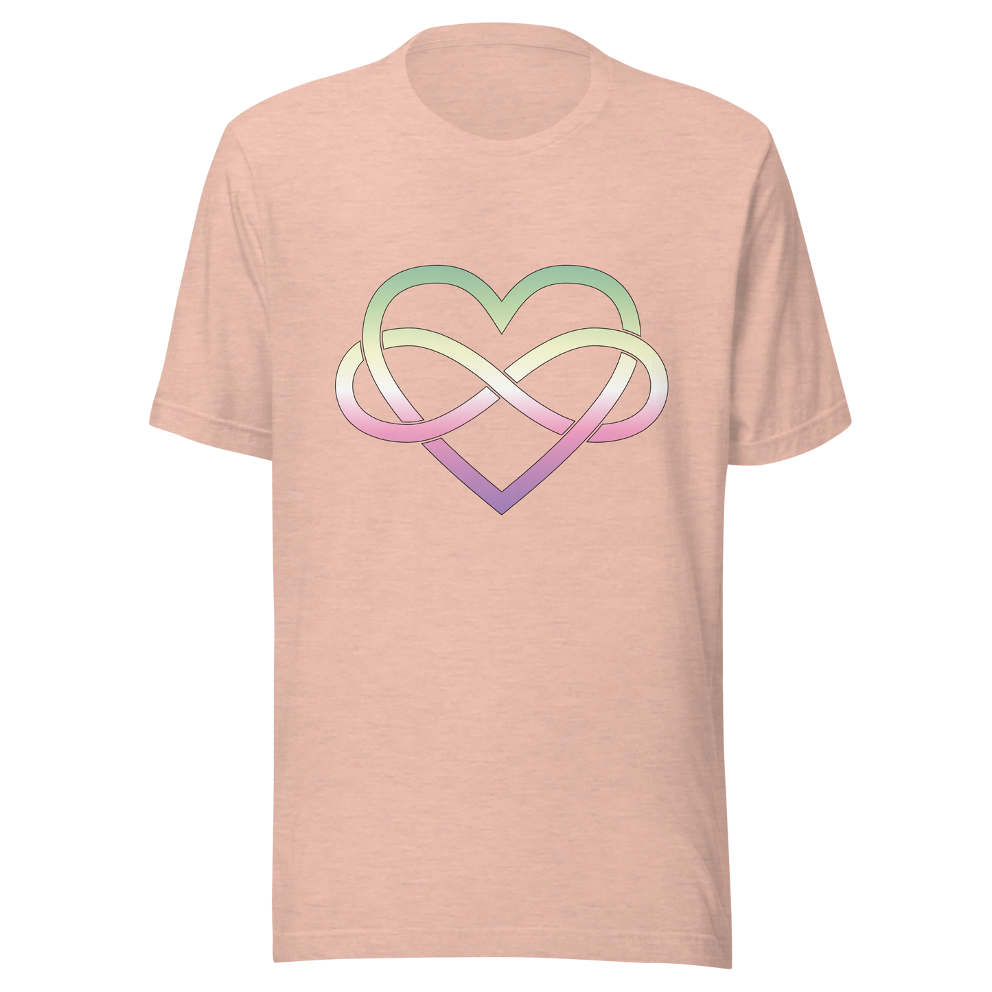 Polyamory Infinity Heart - Genderfae Unisex t-shirt