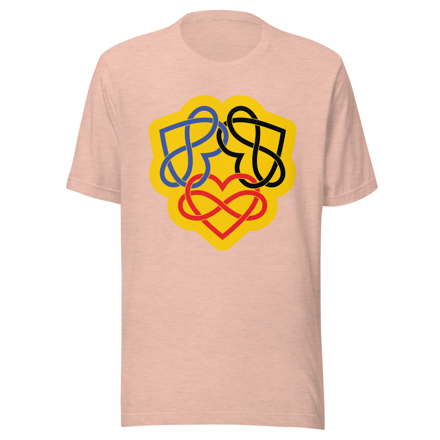 Poly Infinity Hearts Interlocked Unisex t-shirt