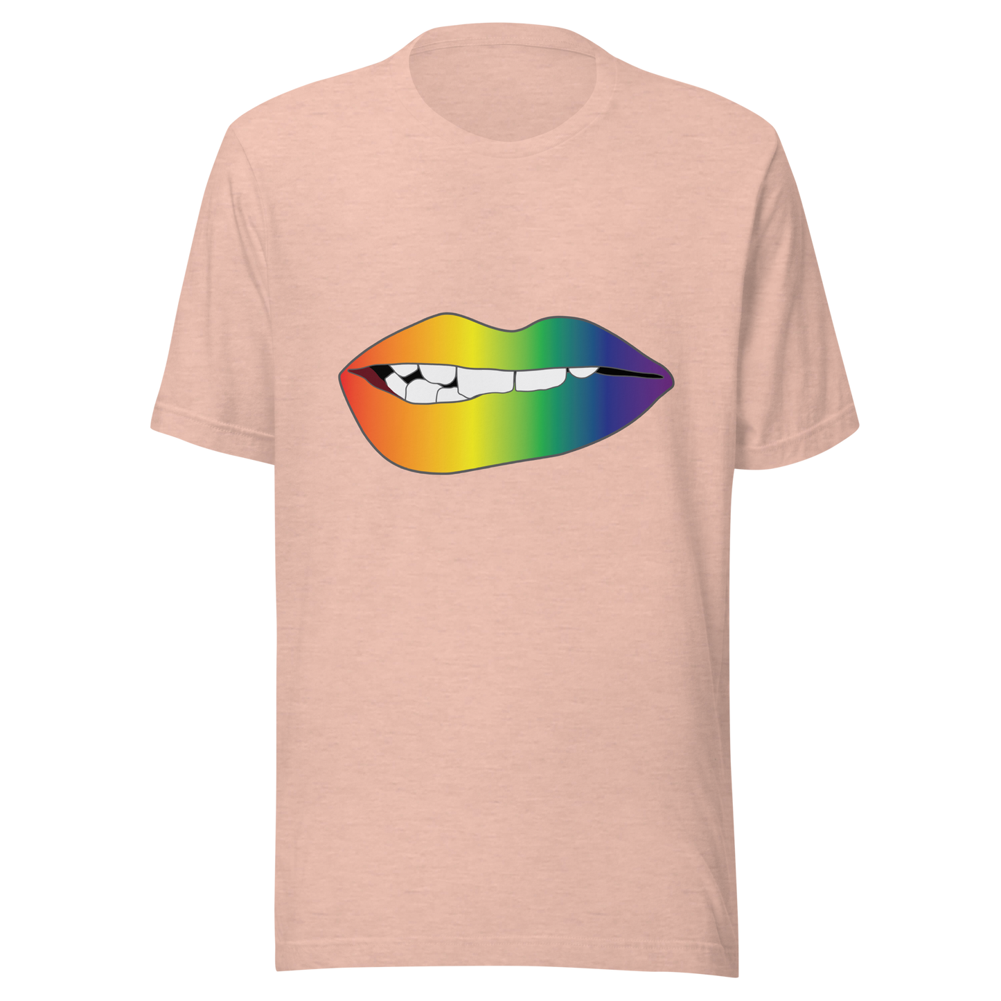 Biting Lips - Rainbow Pride - Gradient Unisex t-shirt