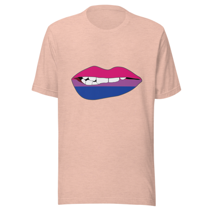 Biting Lips - Bisexual Flag Unisex t-shirt