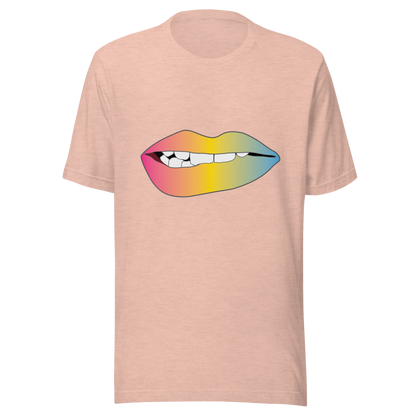 Biting Lips - Pansexual Pride - Gradient Unisex t-shirt