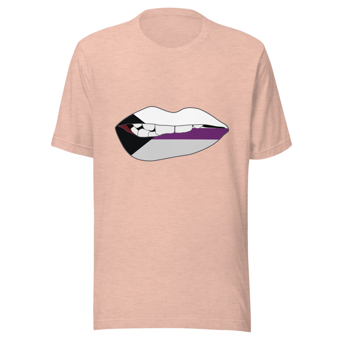 Biting Lips - Demisexual Flag Unisex t-shirt