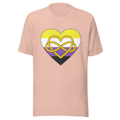 Polyamory Infinity Heart Non-binary Pride Unisex t-shirt