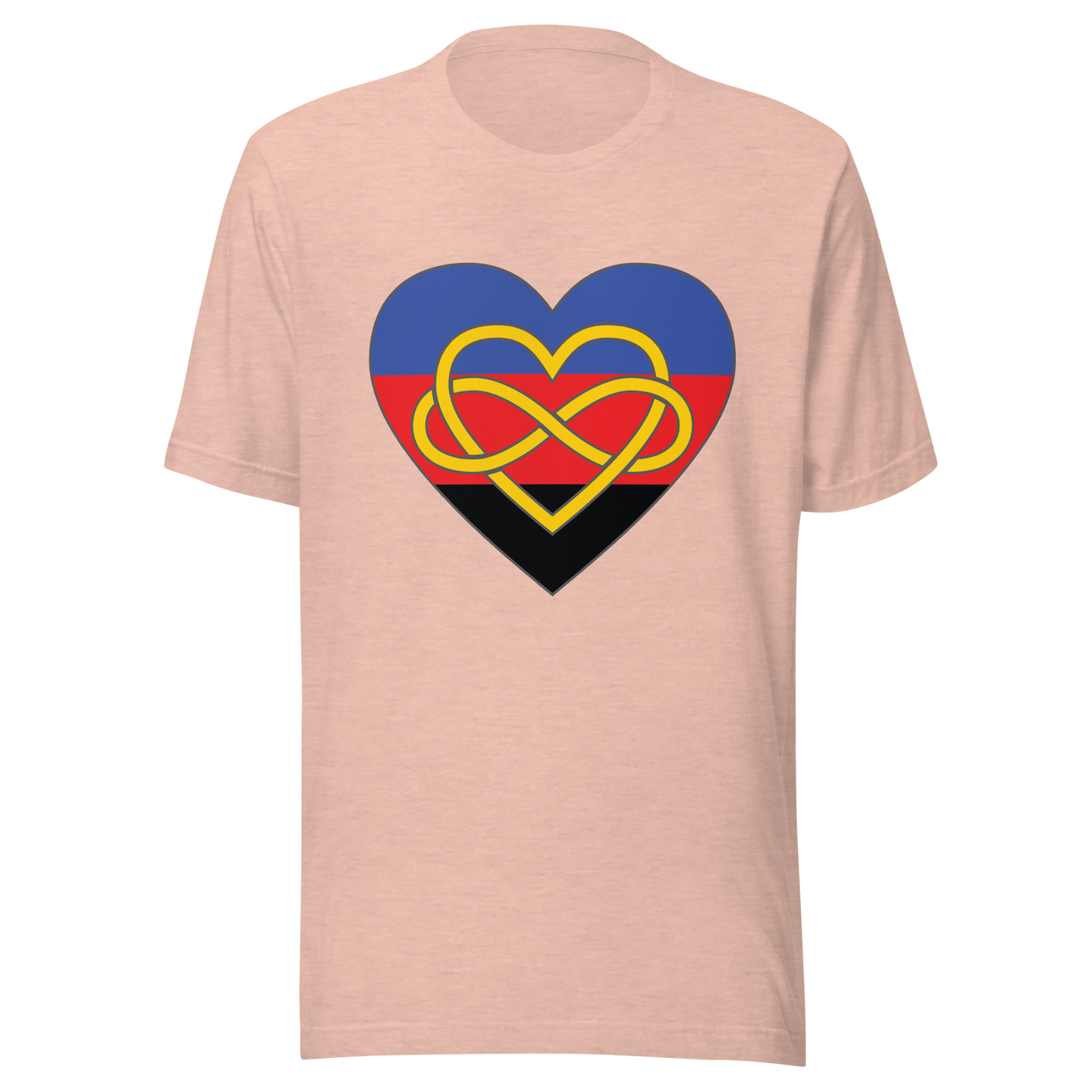 Polyamory Infinity Heart Pride Unisex t-shirt