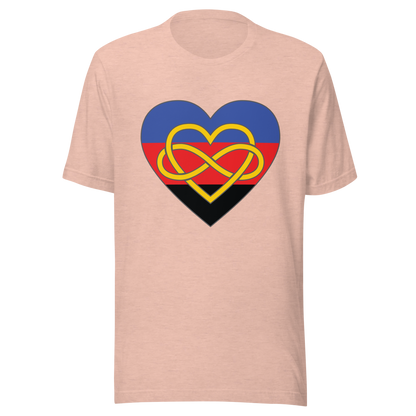 Polyamory Infinity Heart Pride Unisex t-shirt