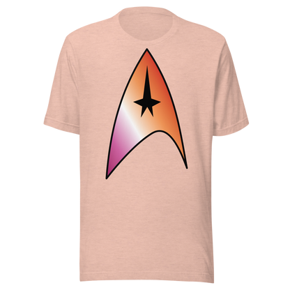 Starfleet Insignia - Lesbian Pride Unisex t-shirt