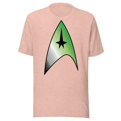 Starfleet Insignia - Aromantic Pride Unisex t-shirt