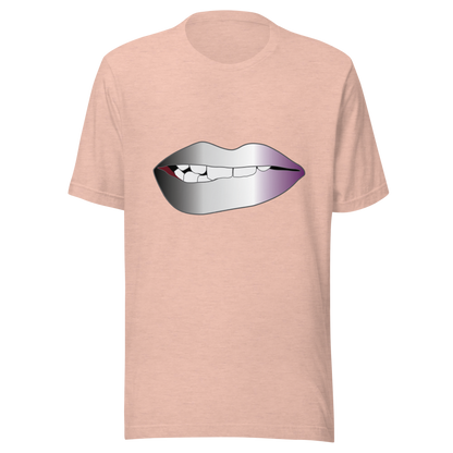 Biting Lips - Asexual/Demisexual Pride - Gradient Unisex t-shirt