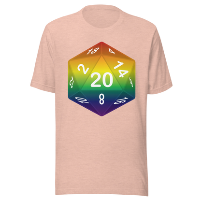 Pride Dice - Rainbow Unisex t-shirt