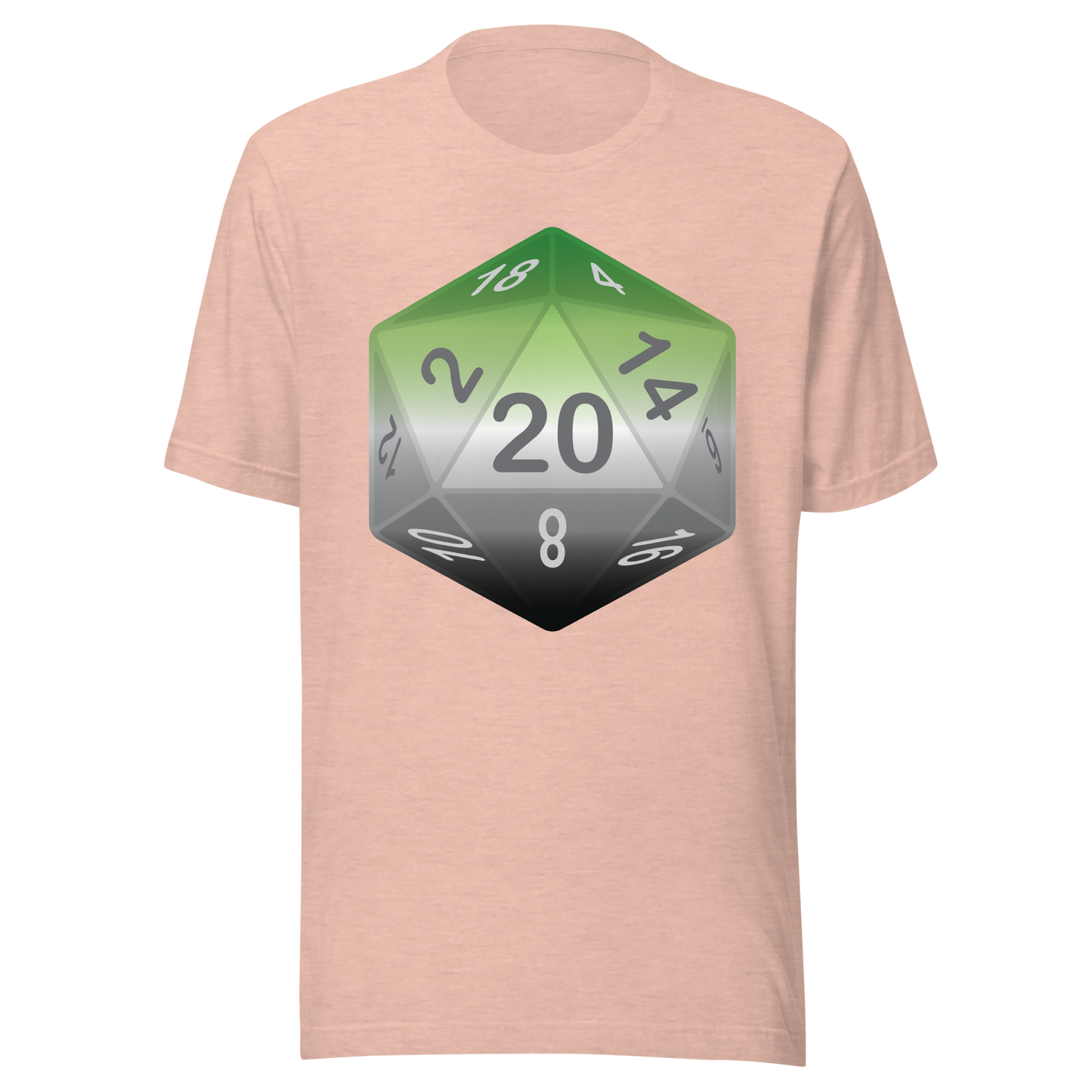 Pride Dice - Aromantic Unisex t-shirt