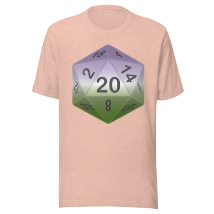 Pride Dice - Genderqueer Unisex t-shirt