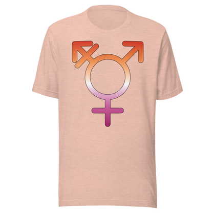 Transgender Symbol - Lesbian Pride Unisex t-shirt