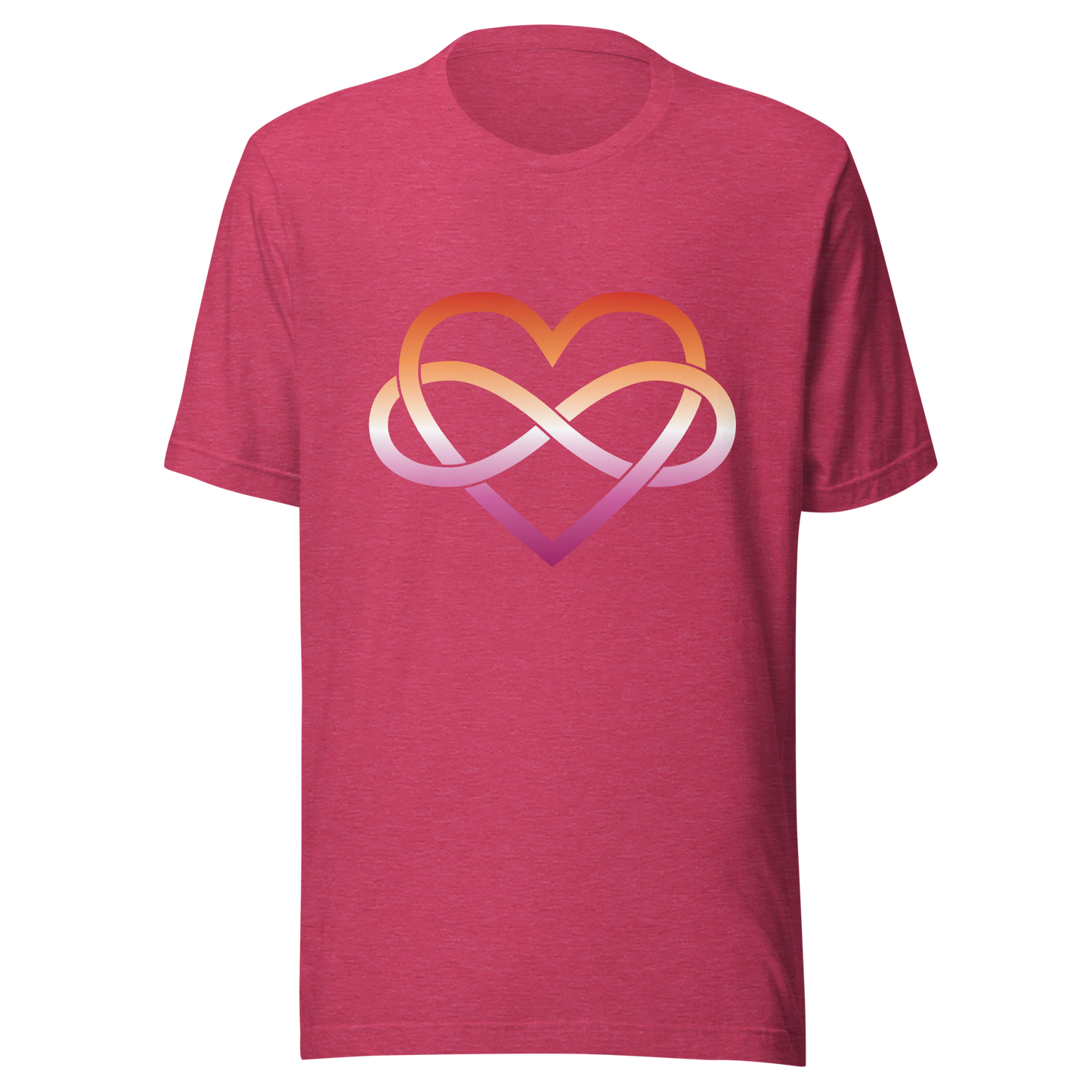 Polyamory Infinity Heart - Lesbian Unisex t-shirt