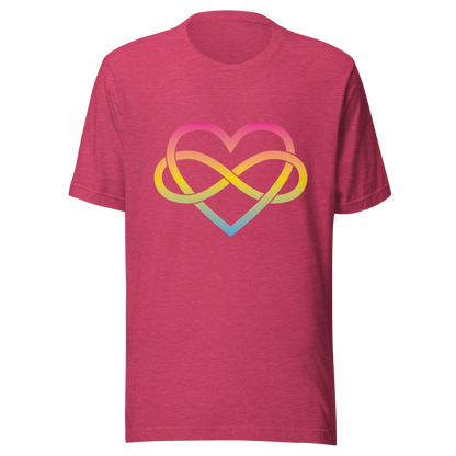 Polyamory Infinity Heart - Pansexual Unisex t-shirt