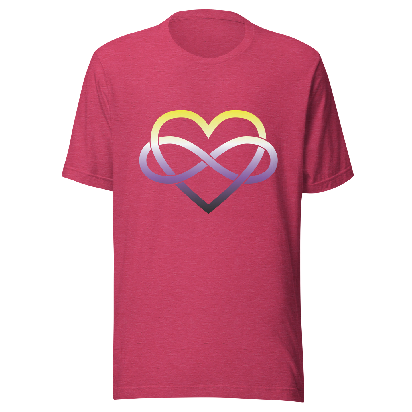 Polyamory Infinity Heart - Non-binary Unisex t-shirt