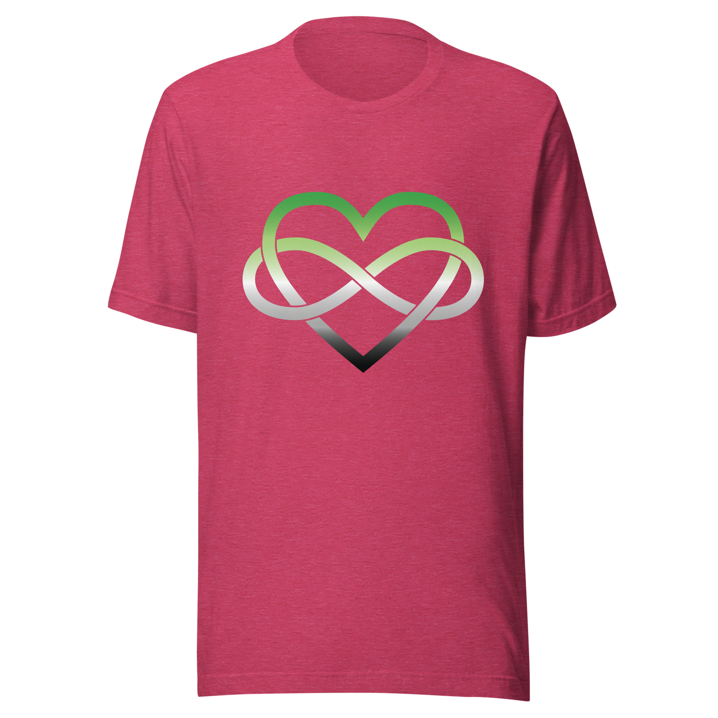 Polyamory Infinity Heart - Aromantic Unisex t-shirt