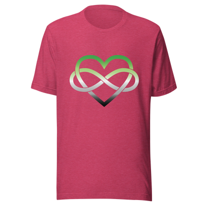 Polyamory Infinity Heart - Aromantic Unisex t-shirt