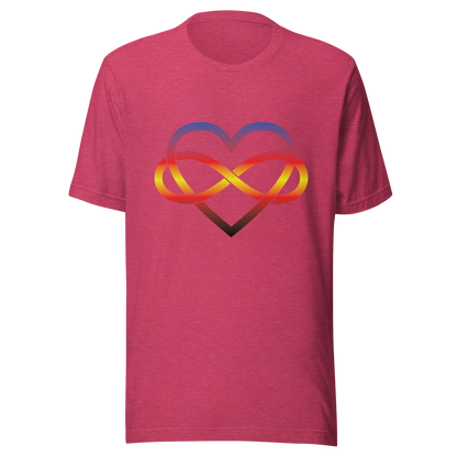 Polyamory Infinity Heart - Polyamory Unisex t-shirt