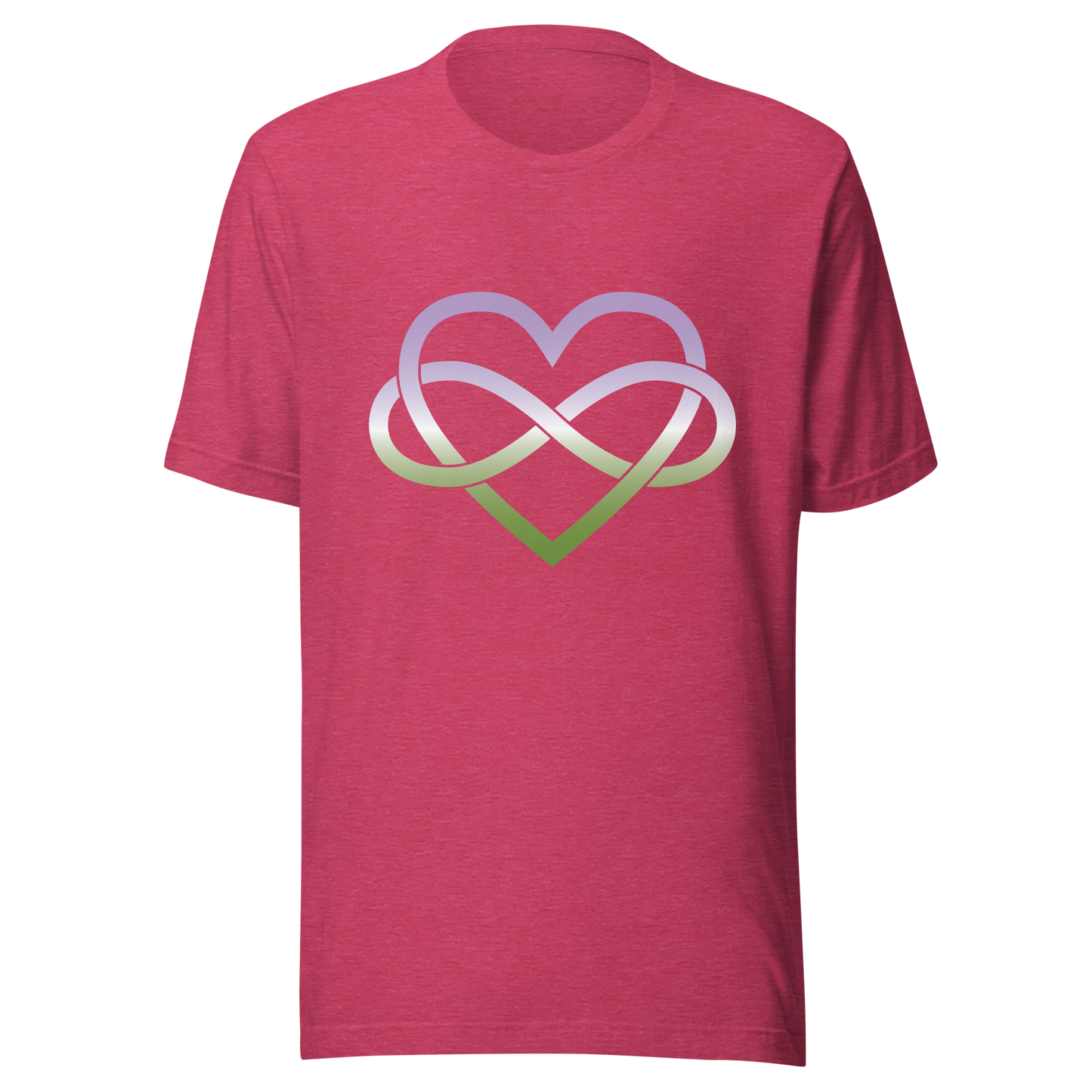 Polyamory Infinity Heart - Genderqueer Unisex t-shirt