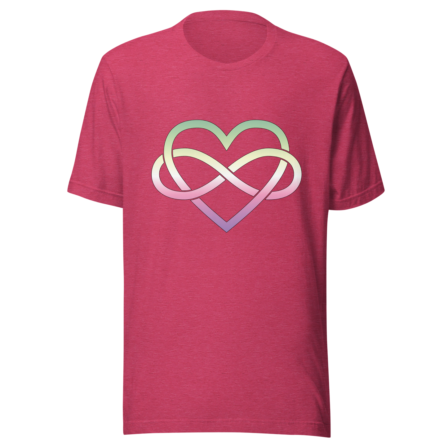 Polyamory Infinity Heart - Genderfae Unisex t-shirt