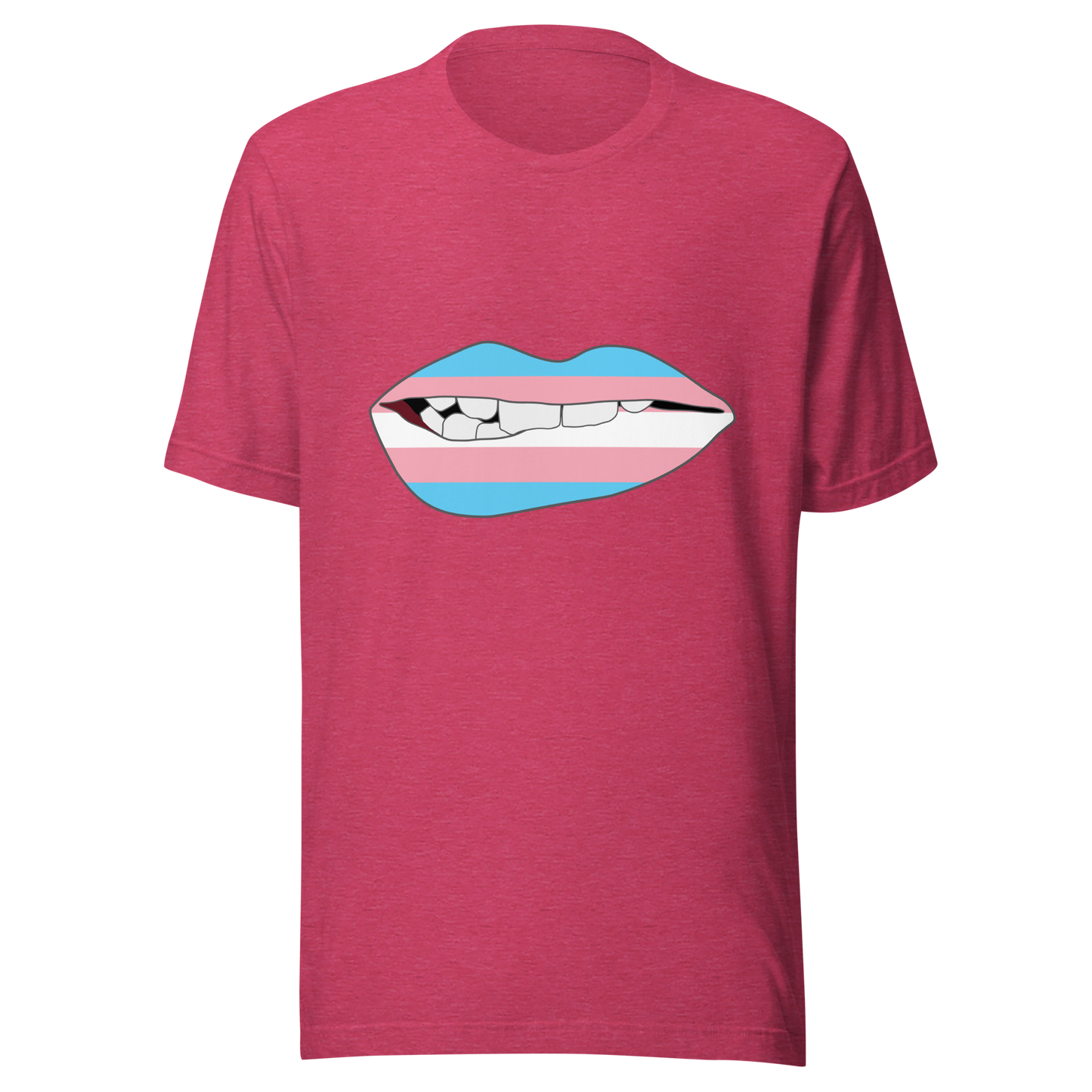 Biting Lips - Transgender Flag Unisex t-shirt