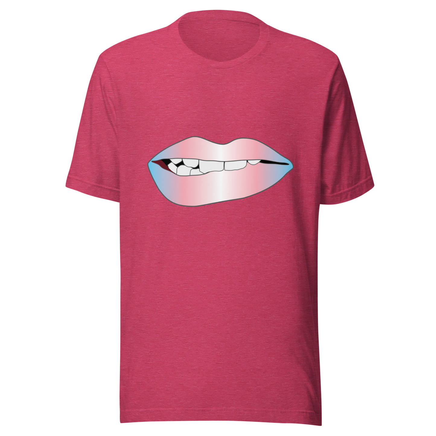 Biting Lips - Transgender Pride - Gradient Unisex t-shirt