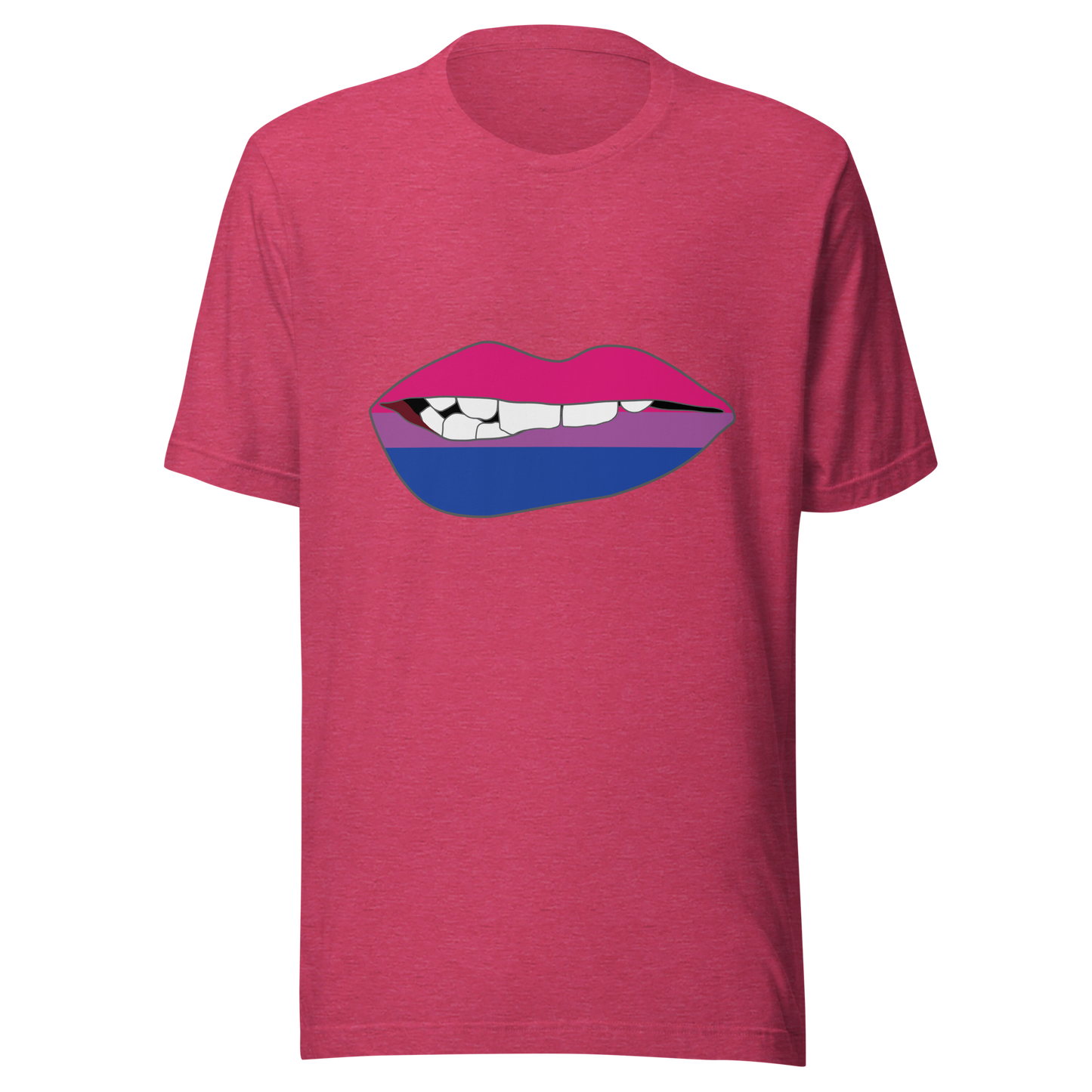 Biting Lips - Bisexual Flag Unisex t-shirt