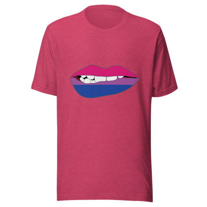 Biting Lips - Bisexual Flag Unisex t-shirt