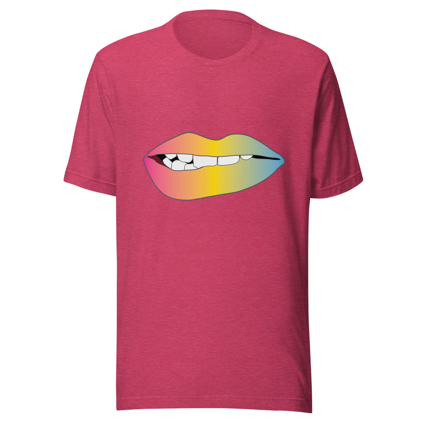 Biting Lips - Pansexual Pride - Gradient Unisex t-shirt