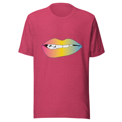 Biting Lips - Pansexual Pride - Gradient Unisex t-shirt