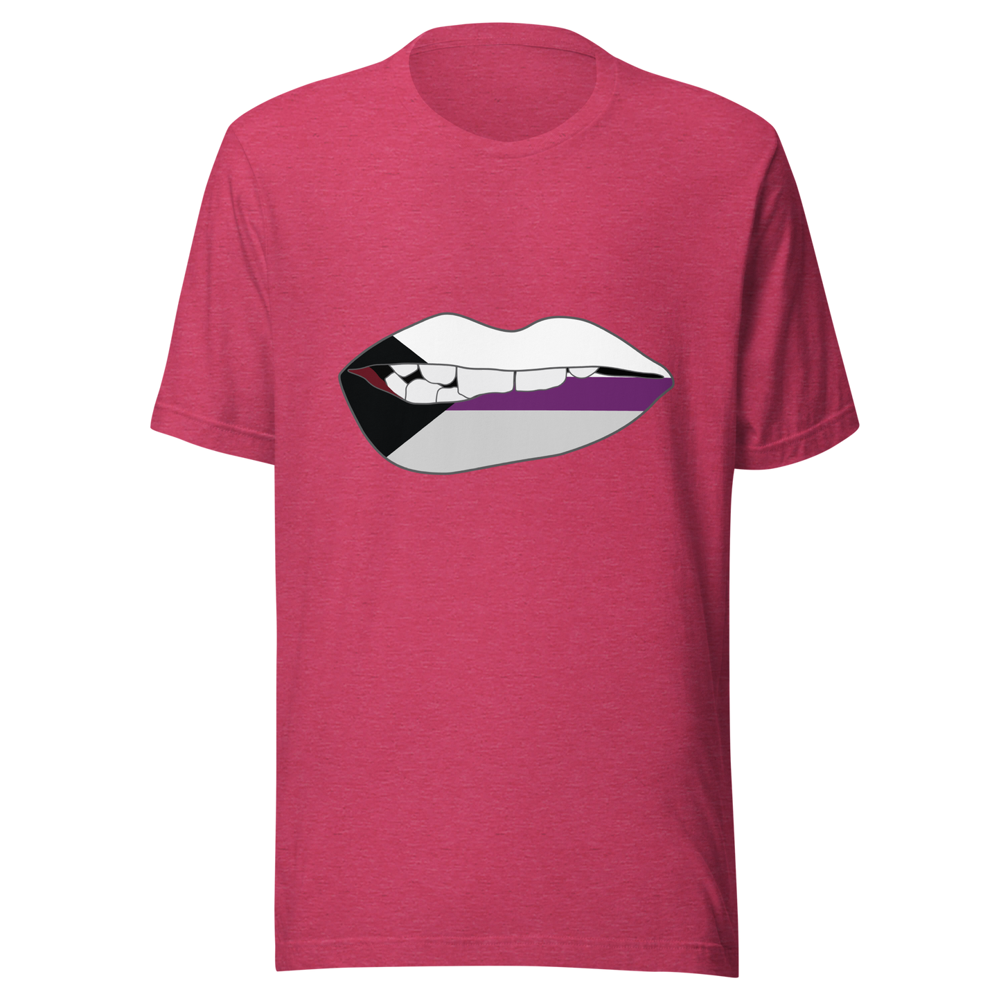 Biting Lips - Demisexual Flag Unisex t-shirt