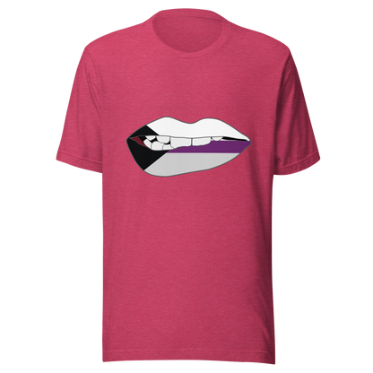 Biting Lips - Demisexual Flag Unisex t-shirt