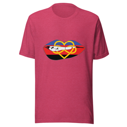 Biting Lips - Polyamory Flag Unisex t-shirt