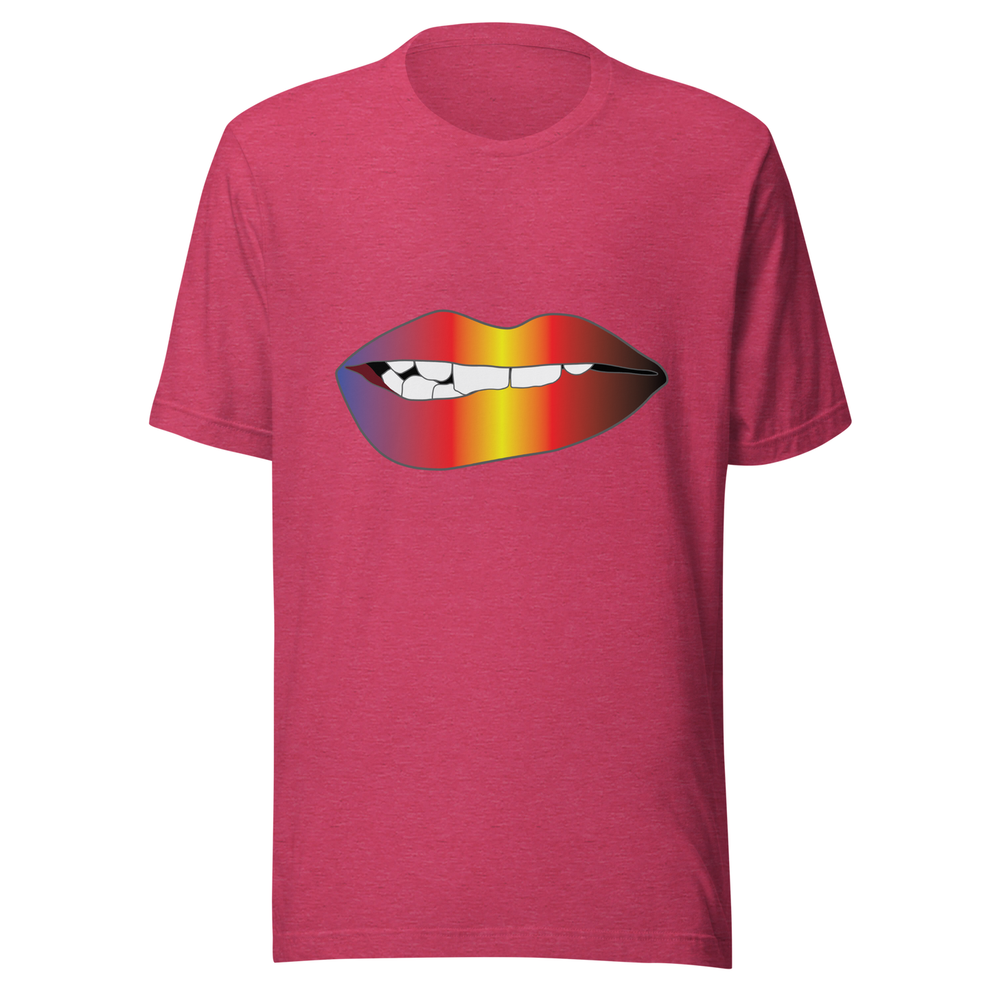 Biting Lips - Polyamory Pride - Gradient Unisex t-shirt