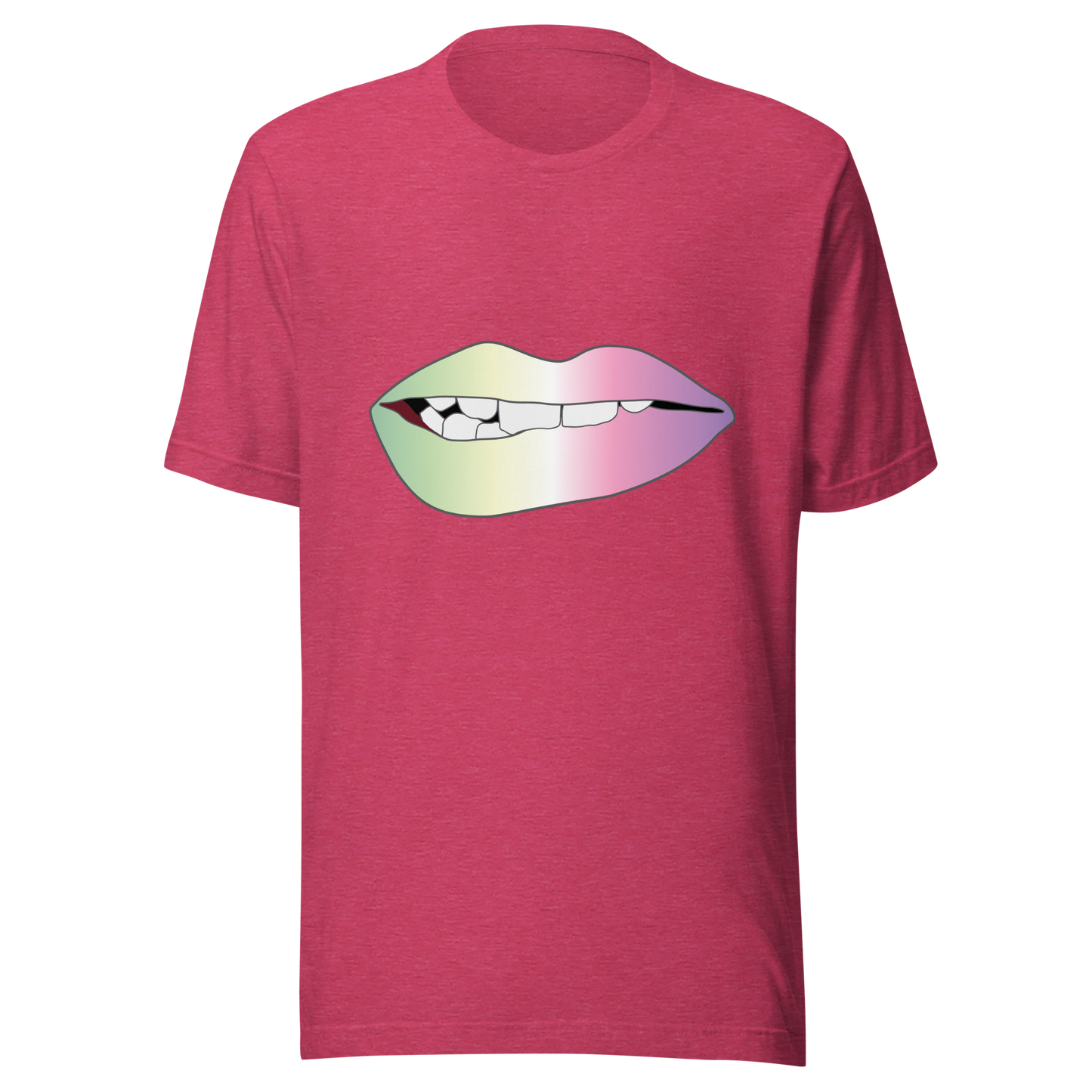 Biting Lips - Genderfae Pride - Gradient Unisex t-shirt