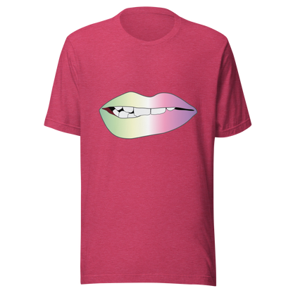 Biting Lips - Genderfae Pride - Gradient Unisex t-shirt