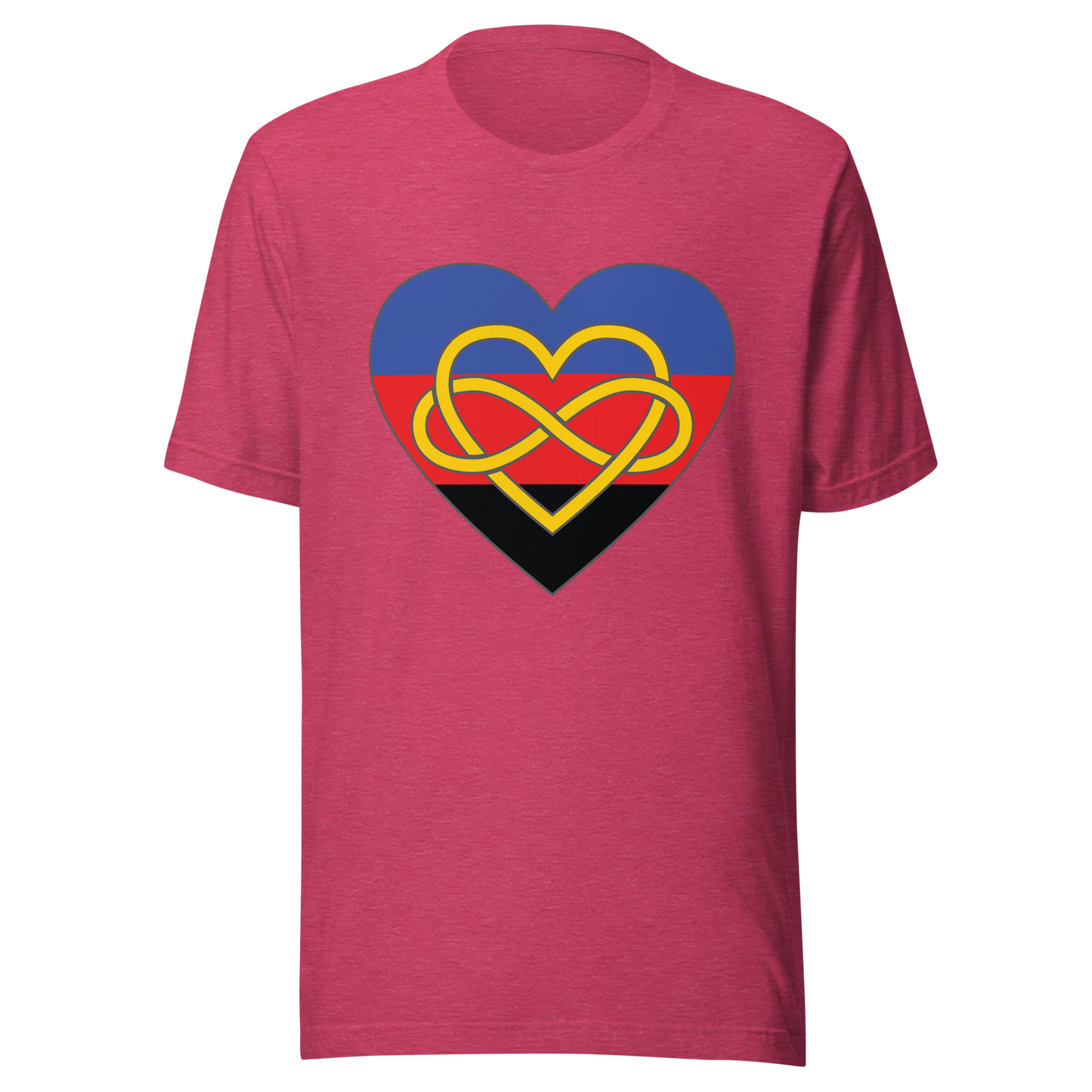 Polyamory Infinity Heart Pride Unisex t-shirt