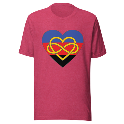 Polyamory Infinity Heart Pride Unisex t-shirt