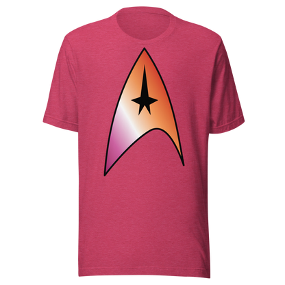 Starfleet Insignia - Lesbian Pride Unisex t-shirt