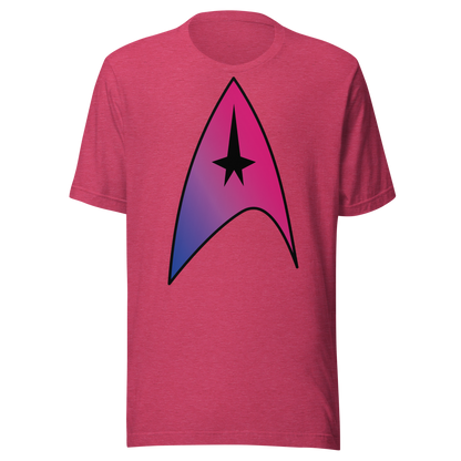 Starfleet Insignia - Bisexual Pride Unisex t-shirt